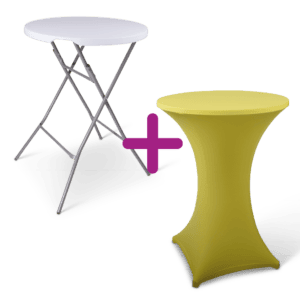 Statafel New York incl. stretchrok met topcover